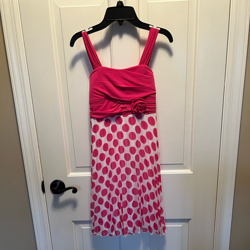 Speechless - Pink Polka Dot Dress - Size 10